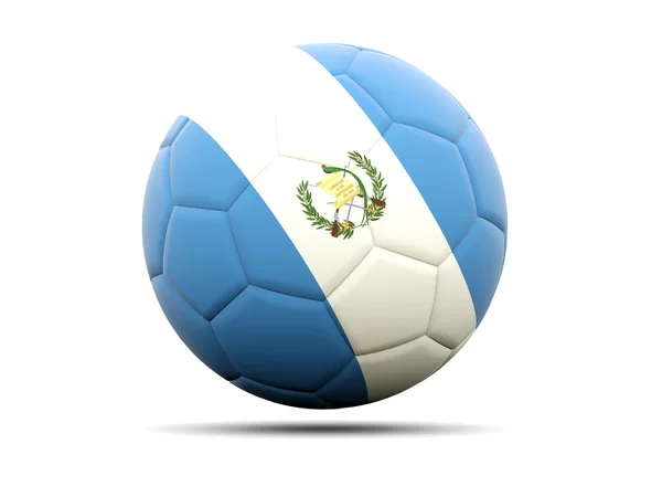 ग्वाटेमाला ध्वज फुटबॉल — स्टॉक फोटो, इमेज