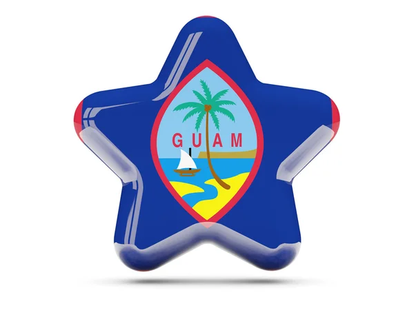 괌의 국기와 스타 아이콘 — 스톡 사진