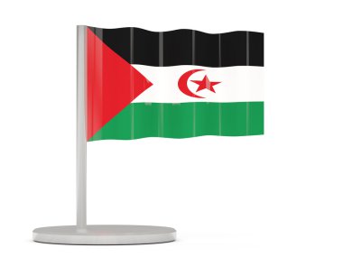 Batı Sahra bayrakla pin