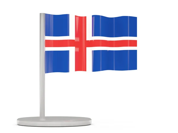 PIN Izland zászlaja — Stock Fotó