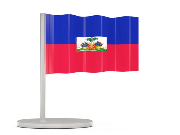 Καρφίτσα με τη σημαία της Αϊτής — Φωτογραφία Αρχείου