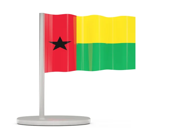 Épinglette avec drapeau de Guinée-Bissau — Photo