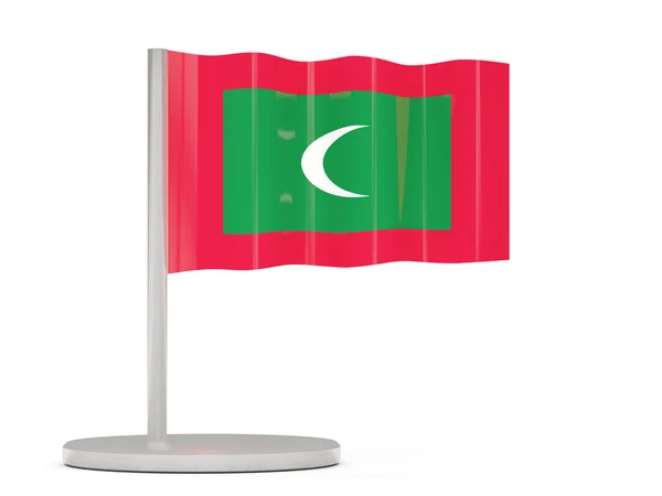 Épinglette avec drapeau des Maldives — Photo