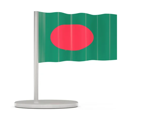 Anstecknadel mit Fahne von bangladesh — Stockfoto
