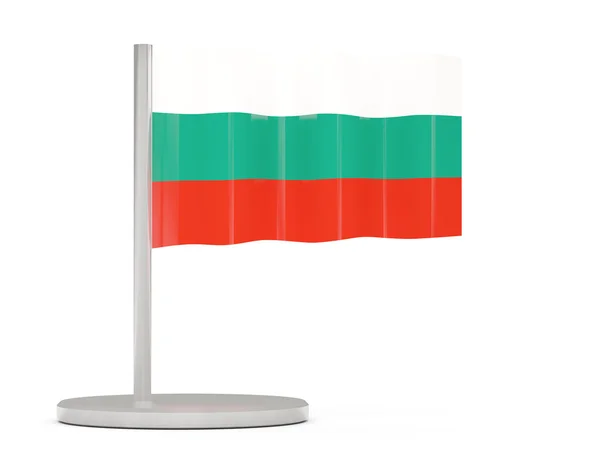 Pins met vlag van Bulgarije — Stockfoto