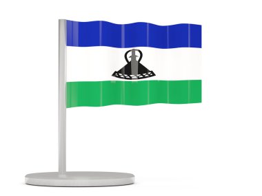 Lesoto bayrağı ile pin