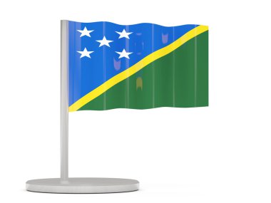 Solomon Adaları bayrağı ile pin