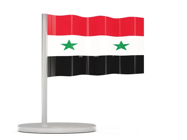 Pin with flag of syria — Stock Photo, Image