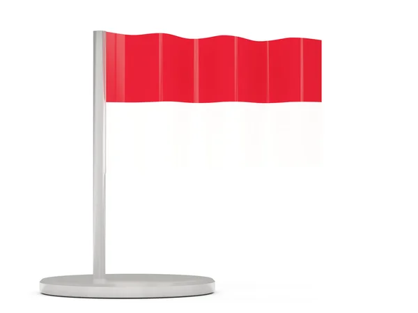 모나코의 국기와 핀 — 스톡 사진