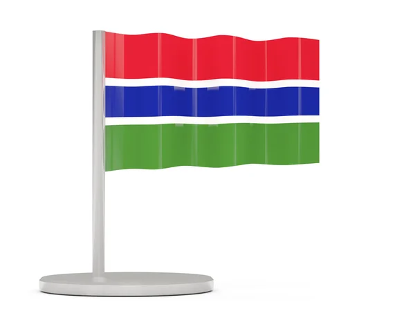 Spilla con bandiera di gambia — Foto Stock