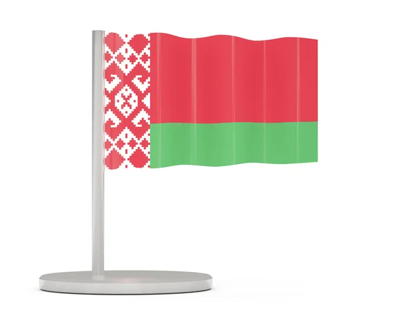 Kolík se Běloruská vlajka — Stock fotografie