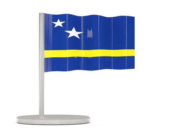 Szpilka z Flaga Curaçao — Zdjęcie stockowe