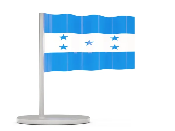 Pins met vlag van honduras — Stockfoto