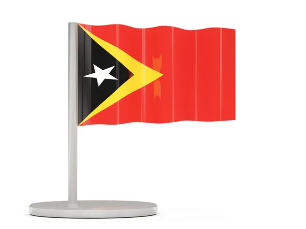 Pin con bandera de Timor Oriental — Foto de Stock