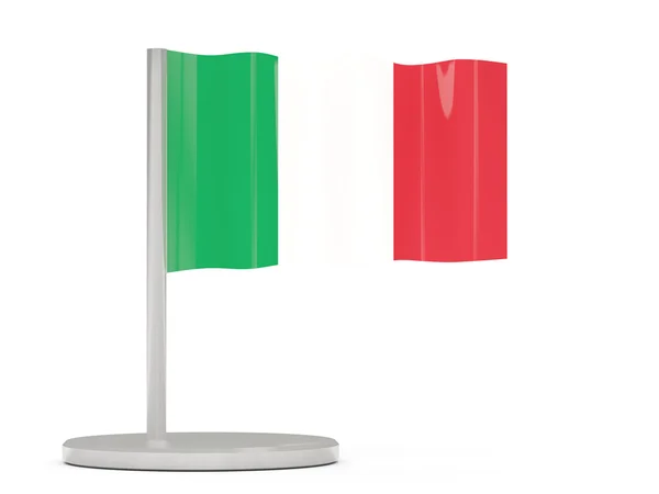 Kolík s vlajka Itálie — Stock fotografie