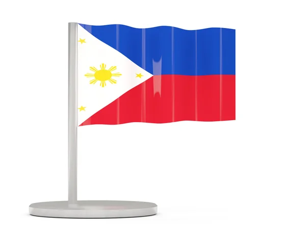フィリピンの旗とピンします。 — ストック写真