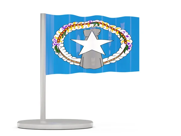 PIN északi mariana-szigetek zászlaja — Stock Fotó