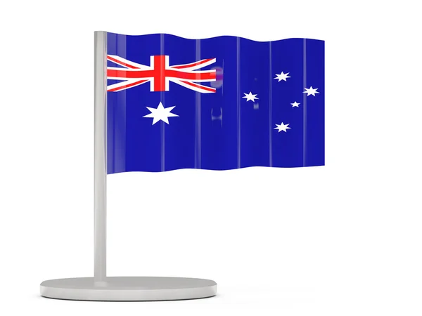 Pin con bandera de Australia — Foto de Stock