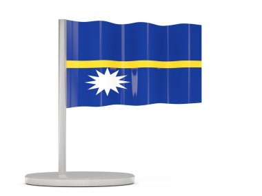 Nauru bayrakla pin