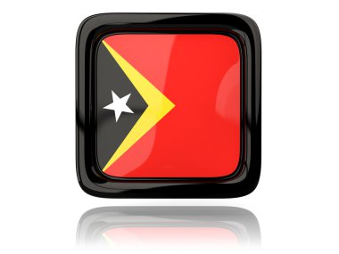 Doğu timor bayrağı ile kare simgesi