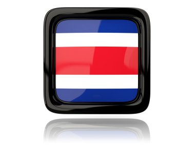 Kosta Rika bayrağı ile kare simgesi