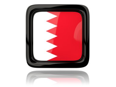 Bahreyn bayrağı ile kare simgesi