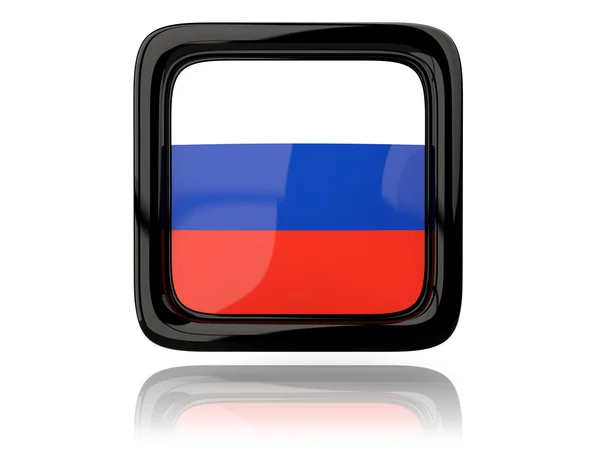 ロシアの旗の正方形のアイコン — ストック写真