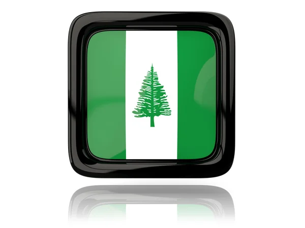 Square icon with flag of norfolk island — Stock Photo, Image