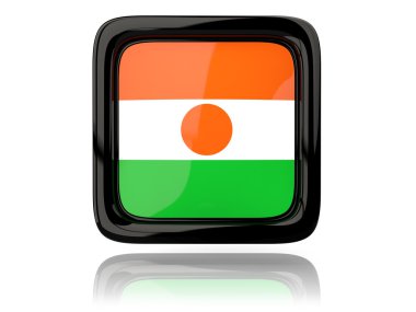 Nijer Cumhuriyeti bayrağı ile kare simgesi