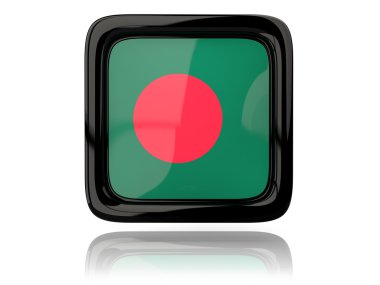Bangladeş bayrağı ile kare simgesi