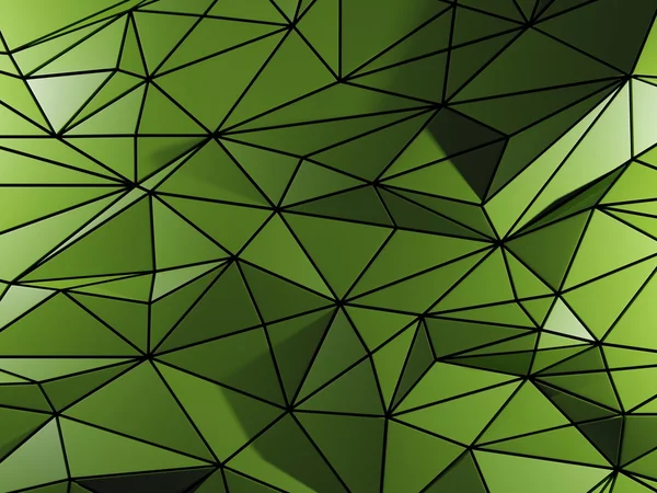 Green background with triangle elements — Stock Photo, Image