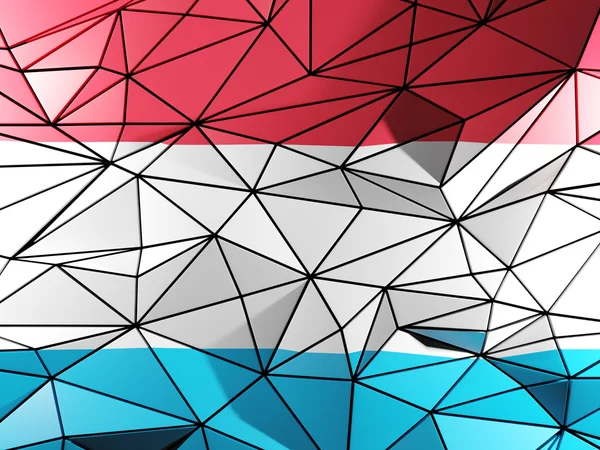 Fondo triangular con bandera de Luxemburgo —  Fotos de Stock