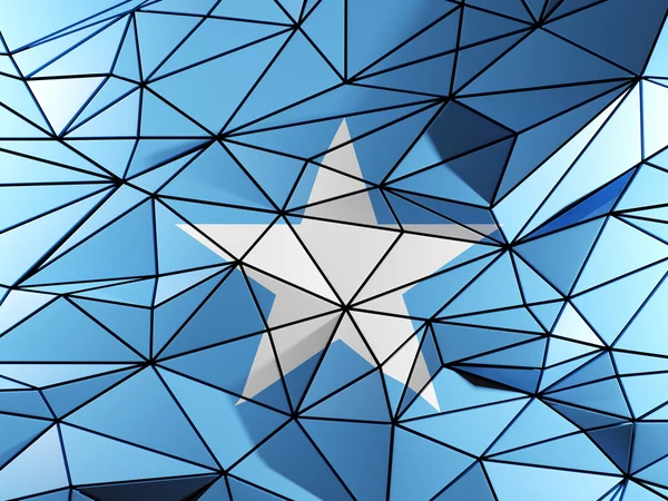 Fondo triangular con bandera de somalia —  Fotos de Stock