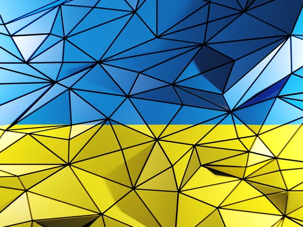 Тло трикутника з прапором України — стокове фото