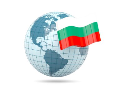 Küre ile Bulgaristan Cumhuriyeti bayrağı