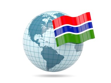 Küre ile Gambiya Cumhuriyeti bayrağı