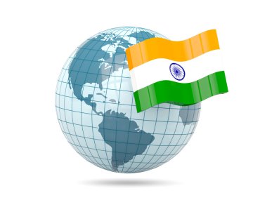 Küre ile Hindistan bayrağı