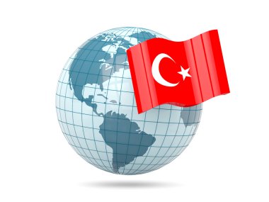 Globe Türkiye bayrağı ile