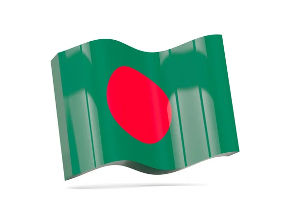 Icona con la bandiera del bangladesh — Foto Stock