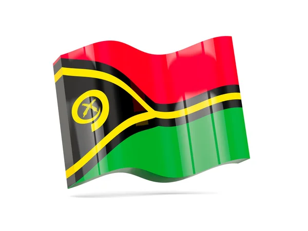 Icono de onda con bandera de vanuatu —  Fotos de Stock