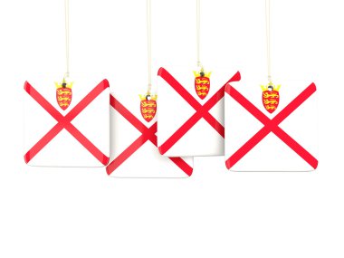 Jersey bayrağı ile kare etiketleri