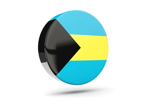Round icon with flag of bahamas — Stock Photo, Image