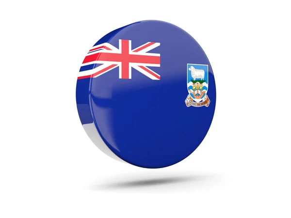 Round icon with flag of falkland islands — Stock Photo, Image