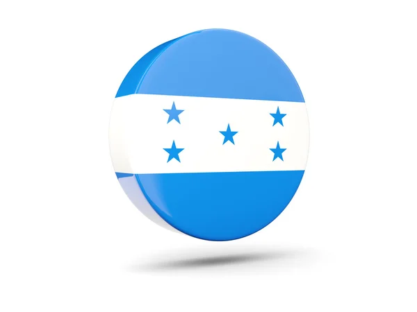 Ronde pictogram met de vlag van honduras — Stockfoto