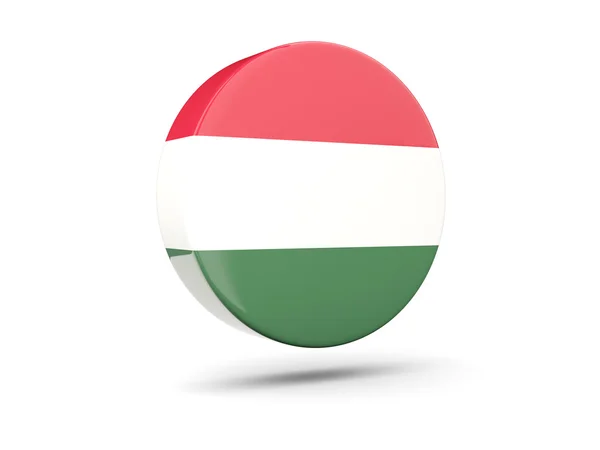Round icon with flag of hungary — Stock Photo, Image