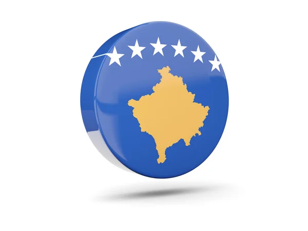 Round icon with flag of kosovo — Stock Photo, Image