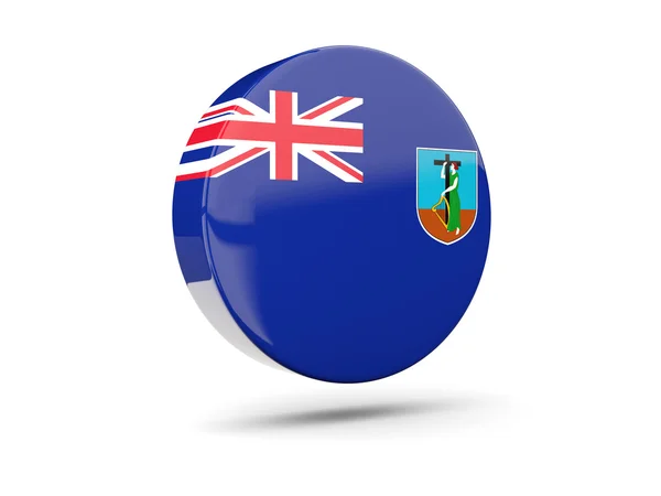 Round icon with flag of montserrat — Stock Photo, Image