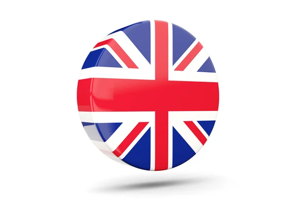 Round icon with flag of united kingdom — Stock Photo, Image