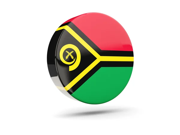Round icon with flag of vanuatu — Stock Photo, Image