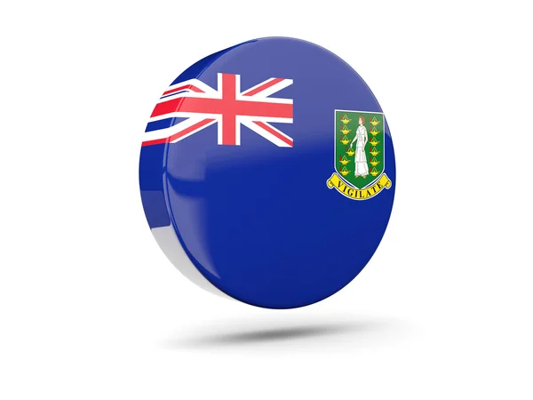 Round icon with flag of virgin islands british — Stock Photo, Image